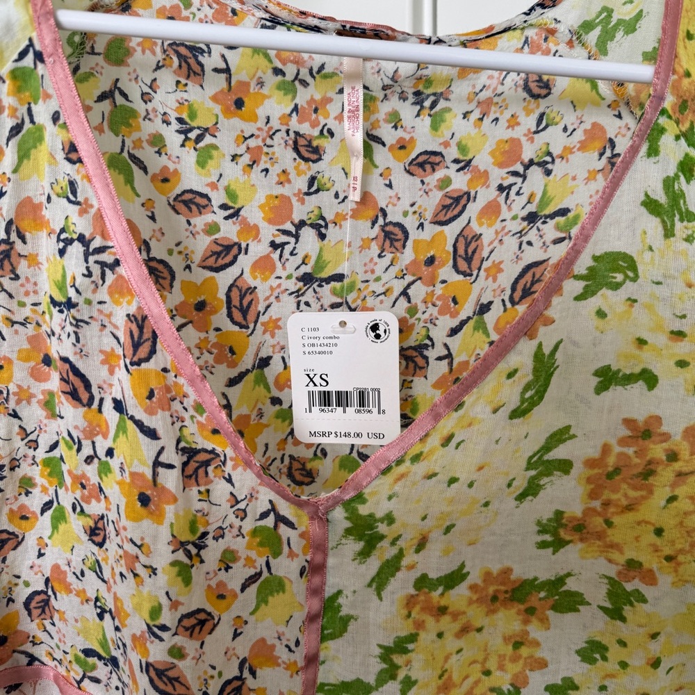 Nwt - Free People Wildflower Patchwork Mini Dress… - image 5